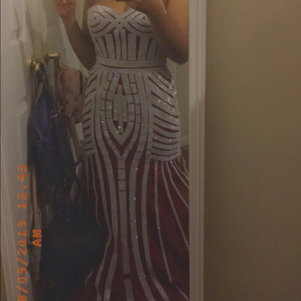 Diamond Sweetheart Mermaid Prom Dress - Picture 7 of 7